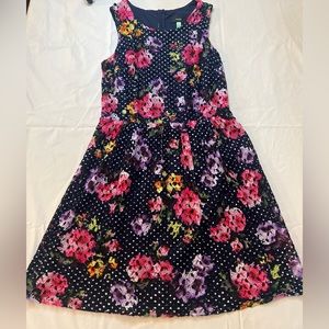 Maia navy floral party dress size 8